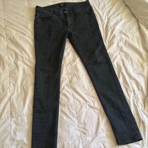 Forever 21 charcoal black skinny jeans